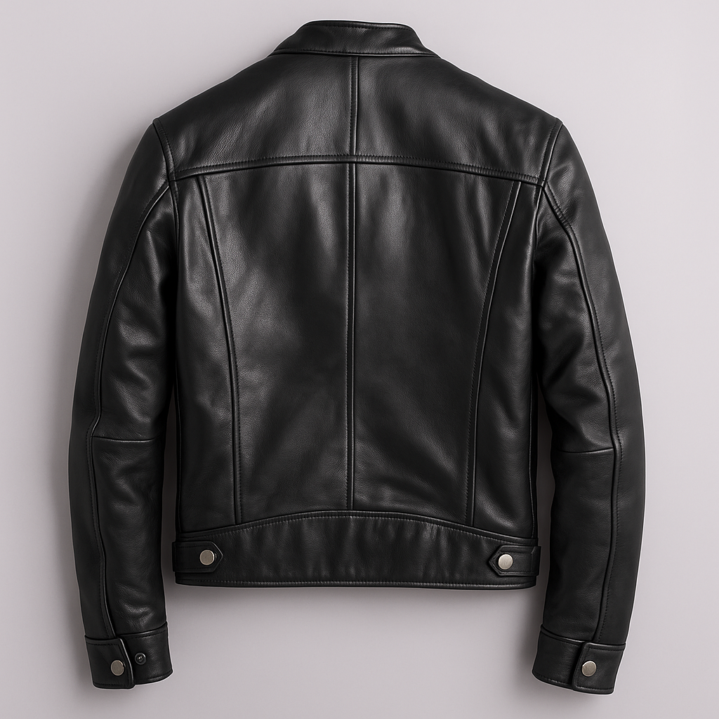 Heren Klassiek Biker Jack met Ritssluiting