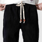 Heren Ribstructuur Jogger Broek