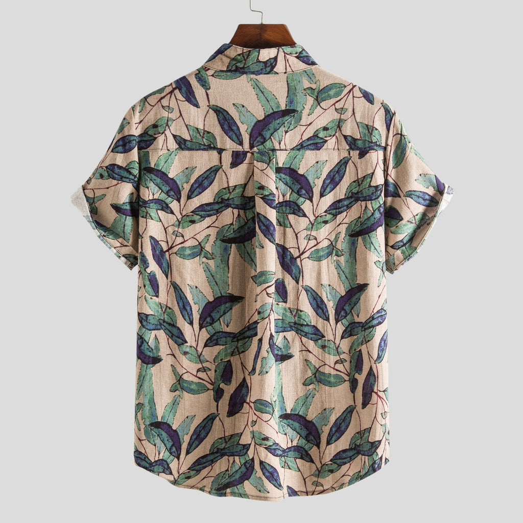 Heren Casual Overhemd met Korte Mouwen