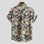 Heren Casual Overhemd met Korte Mouwen