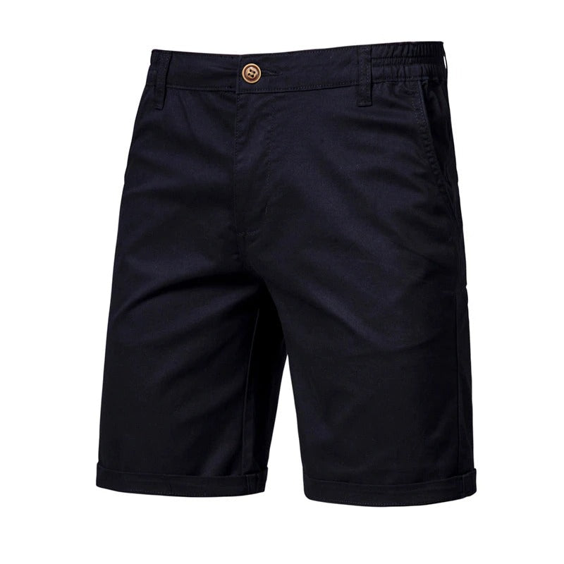 Heren Korte Broek met Elastische Taille en Knoopsluiting