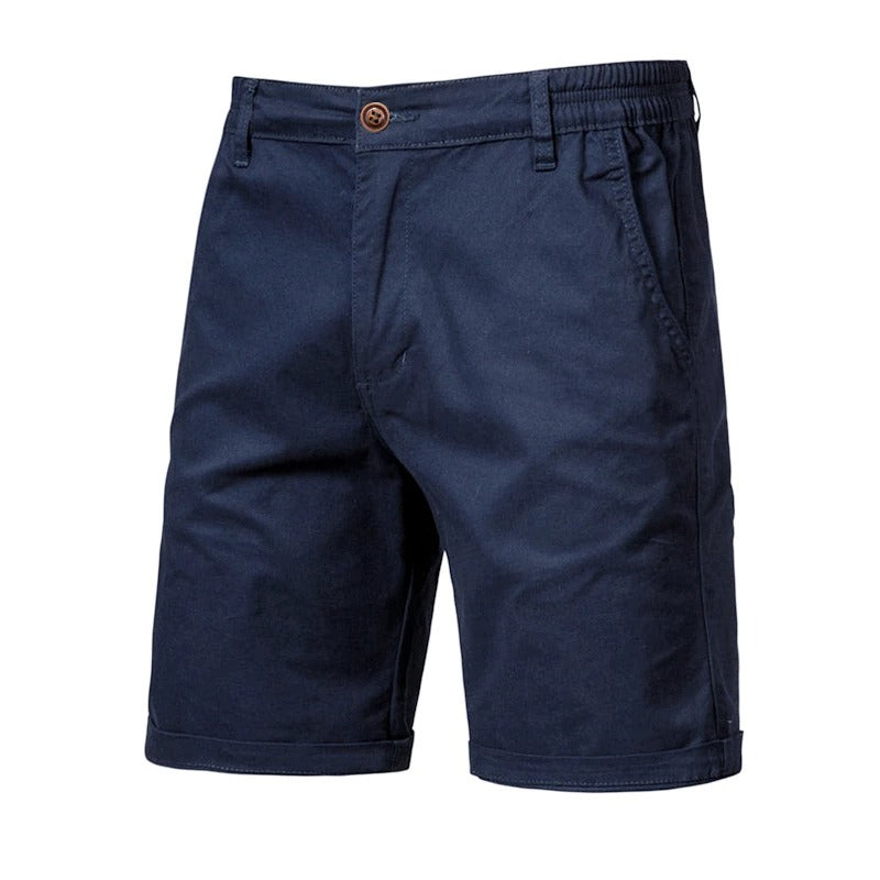 Heren Korte Broek met Elastische Taille en Knoopsluiting