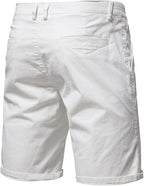 Heren Korte Broek met Elastische Taille en Knoopsluiting