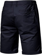 Heren Korte Broek met Elastische Taille en Knoopsluiting