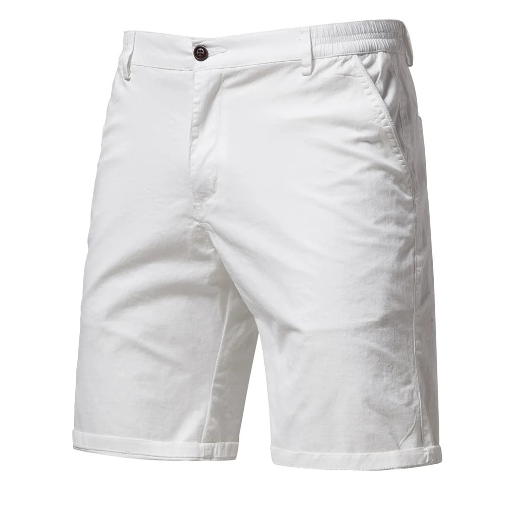 Heren Korte Broek met Elastische Taille en Knoopsluiting