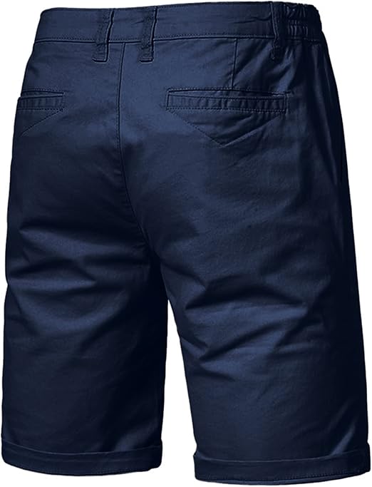 Heren Korte Broek met Elastische Taille en Knoopsluiting