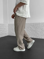 Heren Geribde Comfort Broek