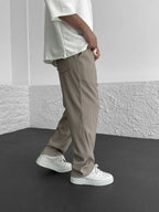 Heren Geribde Comfort Broek