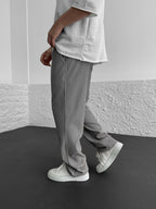 Heren Geribde Comfort Broek