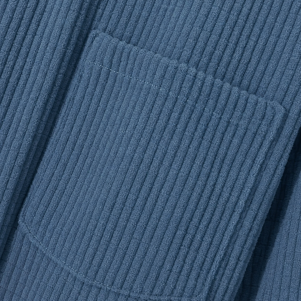Heren Hoodie Jas met Ribstructuur
