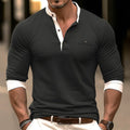 Heren Henley Overhemd met Lange Mouwen