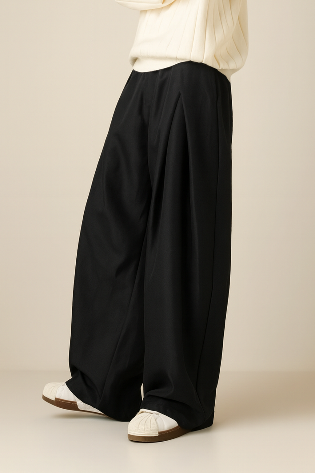 Heren Wijde Plooi Broek