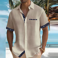 Heren Casual Overhemd met Contrastdetails