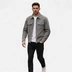 Heren Minimalistische Ritsjas met Borstzakken