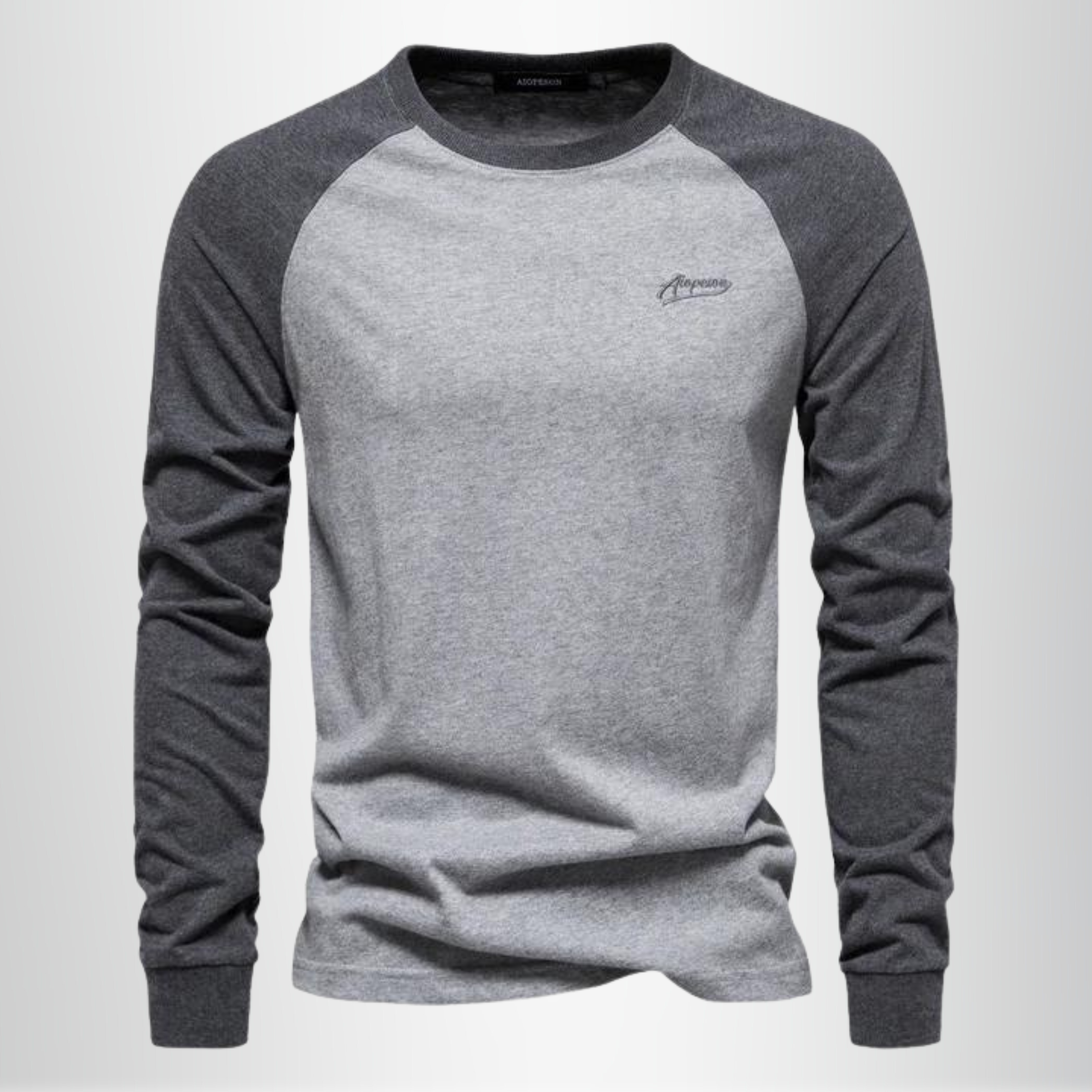 Heren Raglan Overhemd met Lange Mouwen