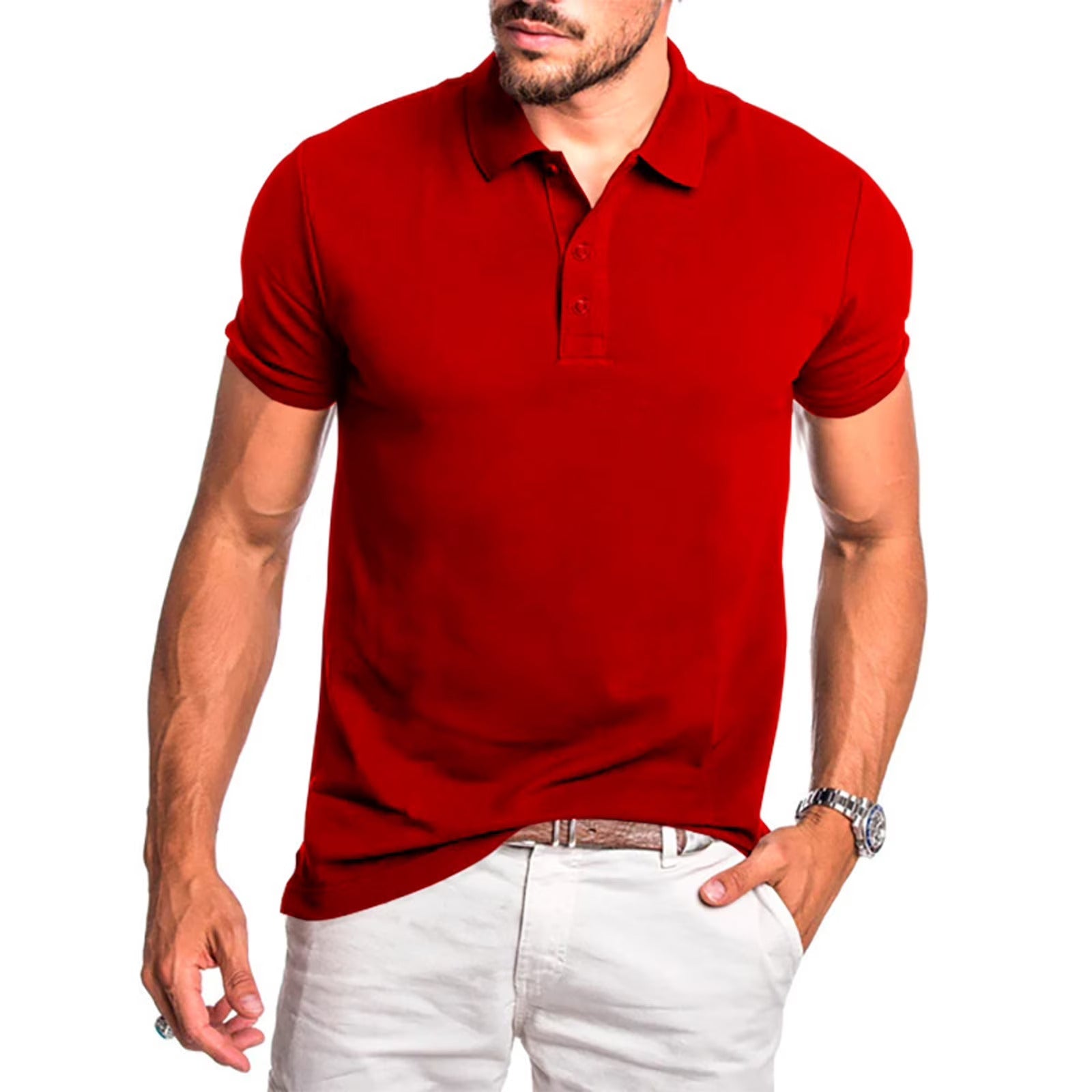 Heren Klassieke Polo T-Shirt