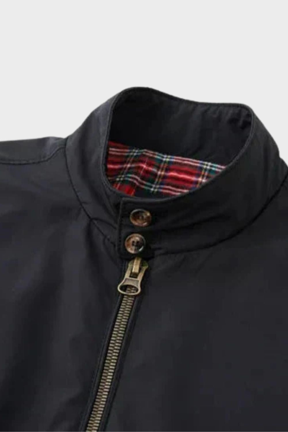 Heren Harrington Jas met Ruitvoering