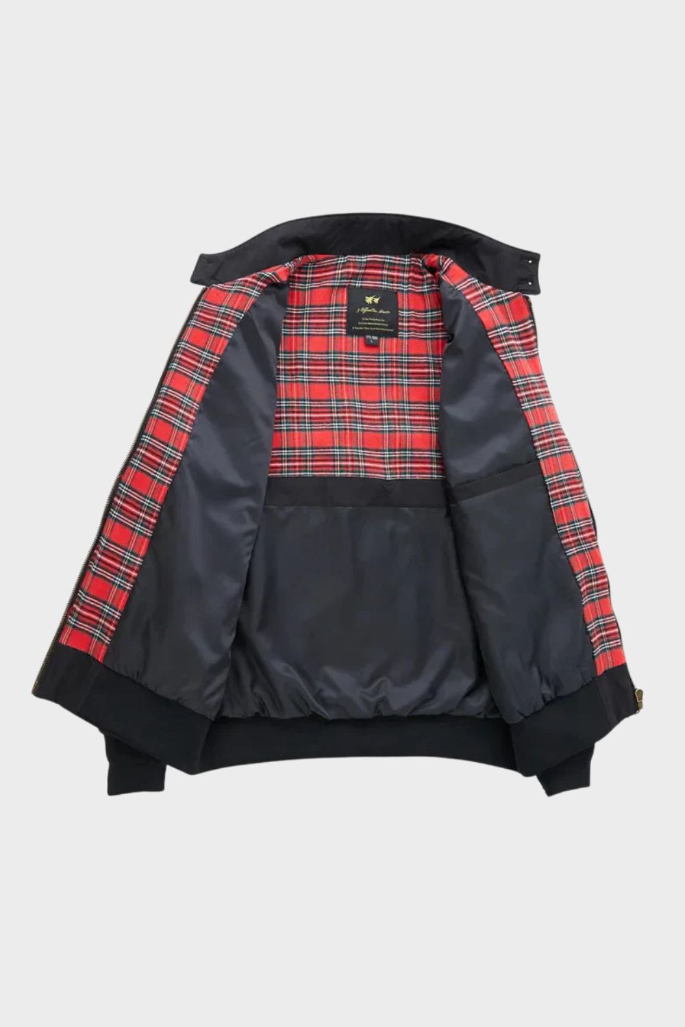 Heren Harrington Jas met Ruitvoering
