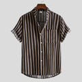 Heren Casual Overhemd met Korte Mouwen