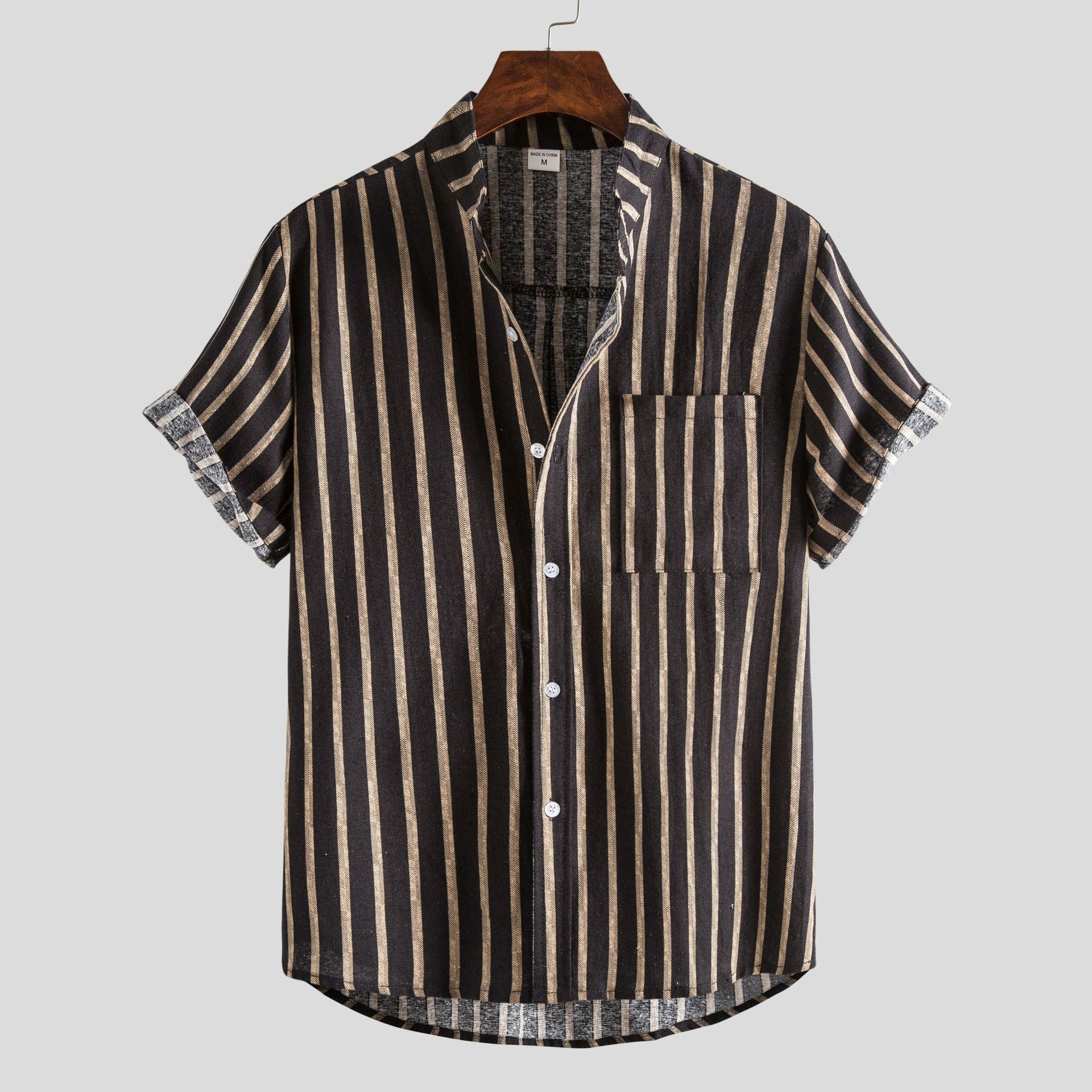Heren Casual Overhemd met Korte Mouwen