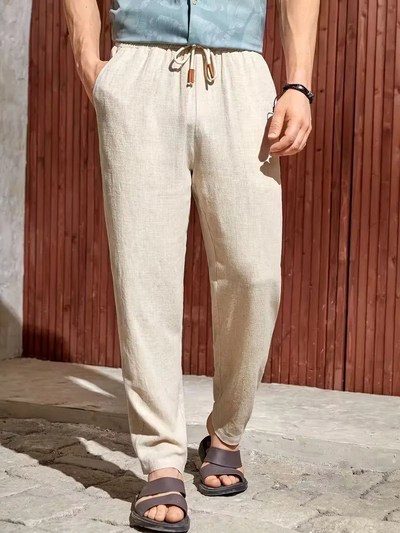 Heren Comfortbroek met Elastische Taille