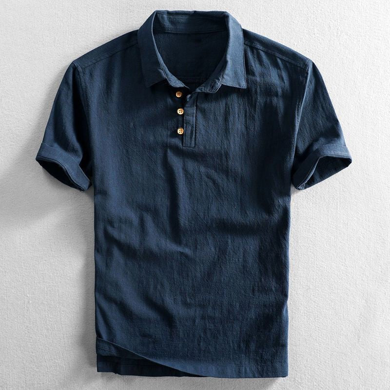Heren Casual Polo Overhemd met Knoopsluiting