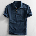 Heren Casual Polo Overhemd met Knoopsluiting