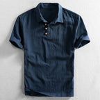 Heren Casual Polo Overhemd met Knoopsluiting