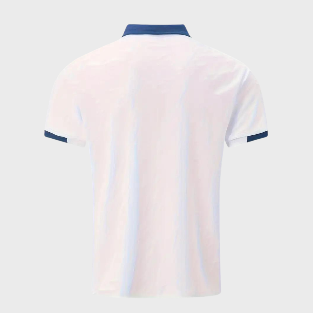 Heren Polo Overhemd met Contrasterende Details