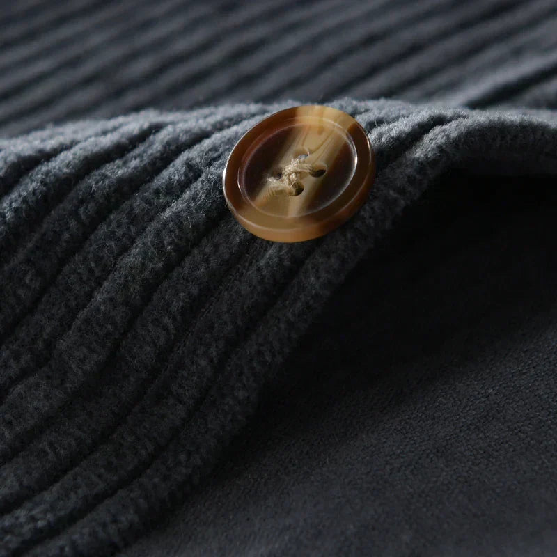 Heren Corduroy Overhemd met Borstzak