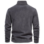 Heren Fleece Jas met Halve Ritssluiting