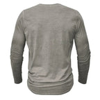 Heren Casual Henley Shirt met Lange Mouwen