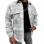 Heren Geruite Overshirt Jas