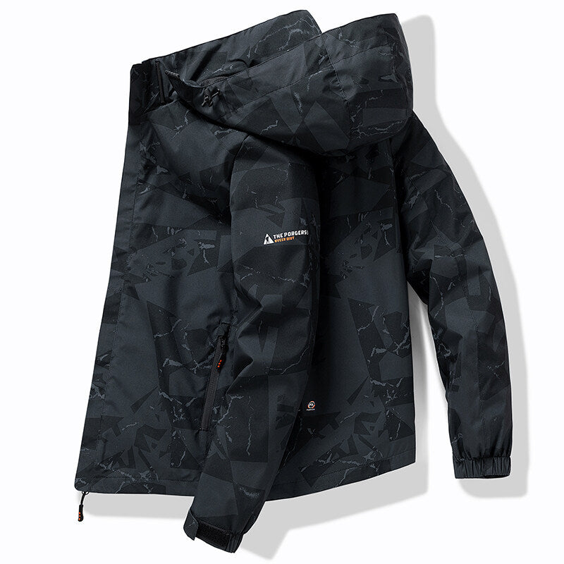Heren Outdoor Jas met Afneembare Capuchon