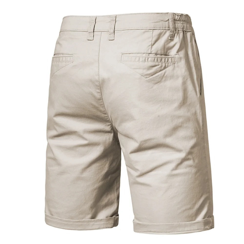Heren Korte Broek met Elastische Taille en Knoopsluiting