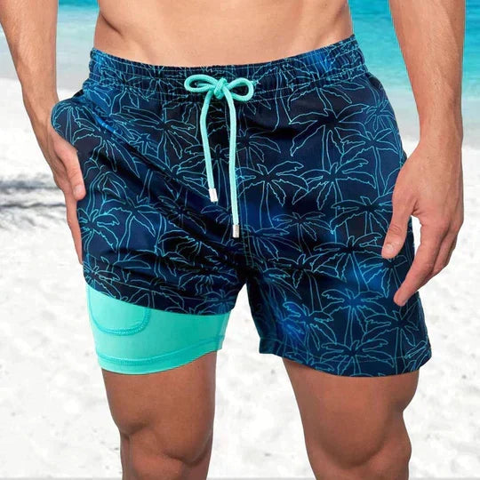 Heren Zwemshort met Sneldrogende Binnenbroek
