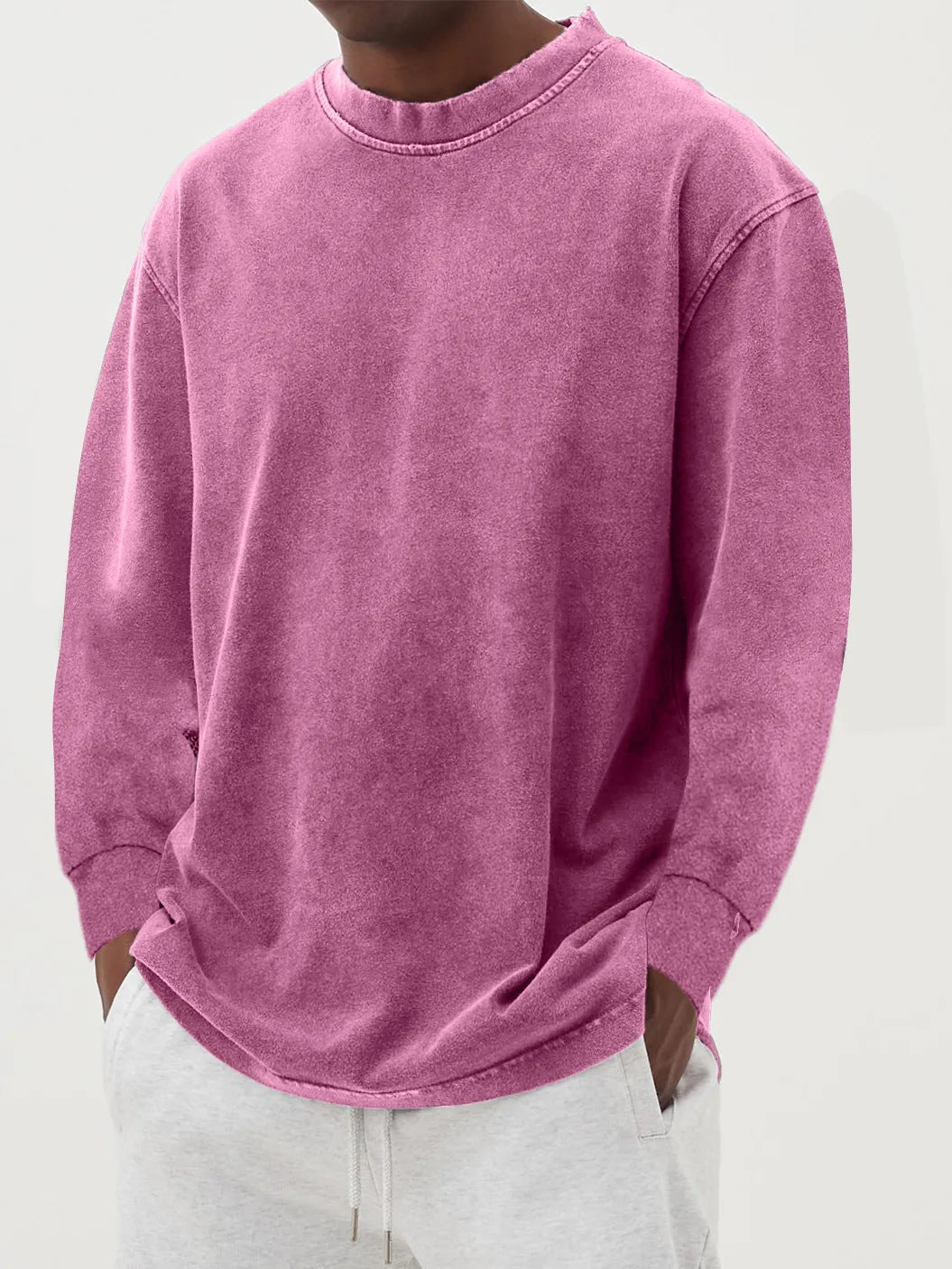 Heren Oversized Trui met Ronde Hals