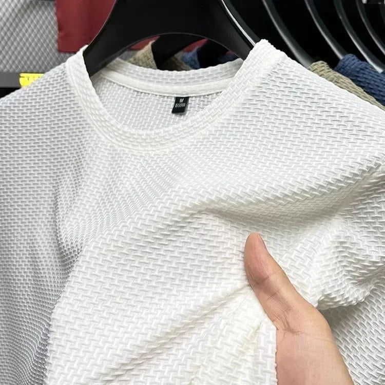 Heren Textuur Casual Overhemd