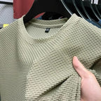 Heren Textuur Casual Overhemd