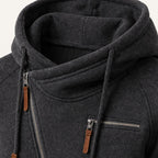 Heren Asymmetrische Hoodie Jas