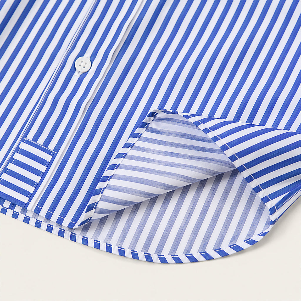 Heren Gestreept Casual Overhemd