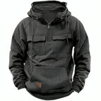 Heren Hoodie Jas met Halve Ritssluiting